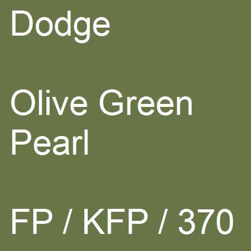 Dodge, Olive Green Pearl, FP / KFP / 370.